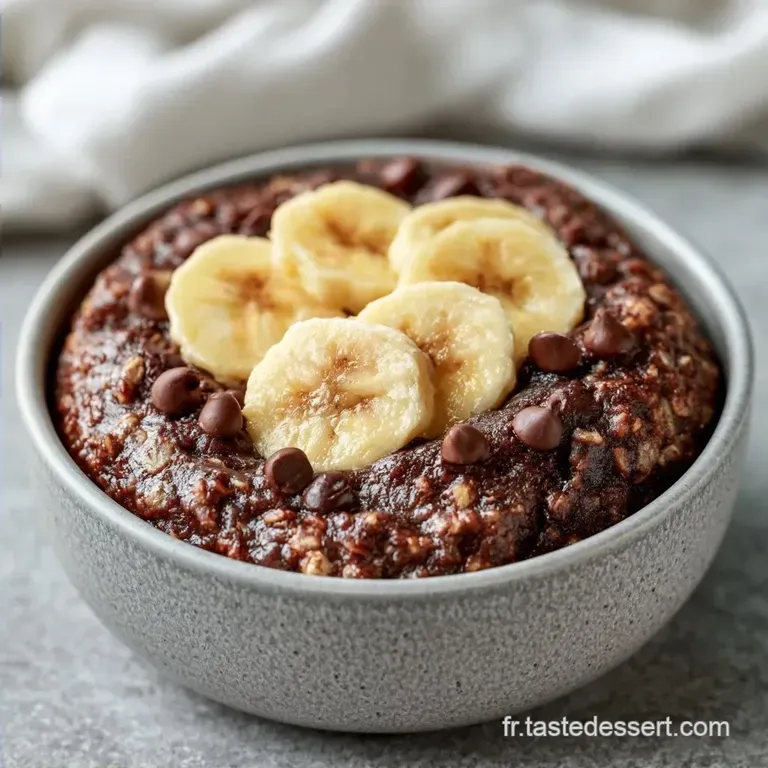 Bowl Cake Chocolat Banane Thermomix en 7 Minutes