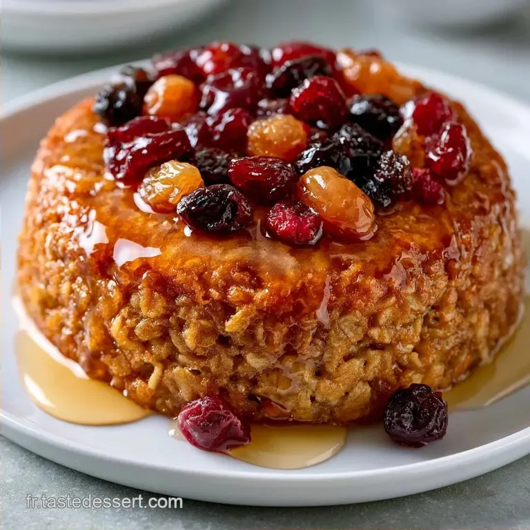 Bowl Cake Fruits Secs Miel &agrave; la Banane
