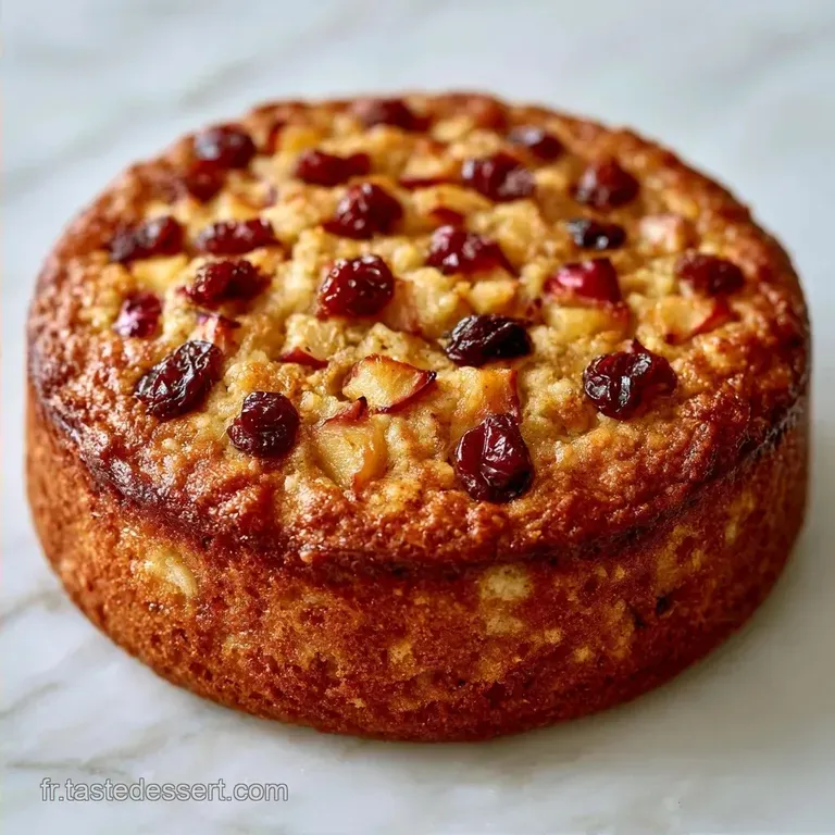 Bowl Cake Pomme Raisins Amande en 8 Minutes