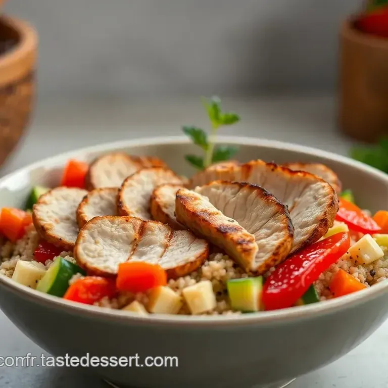 Bowl de Quinoa aux L&eacute;gumes et Poulet Grill&eacute;