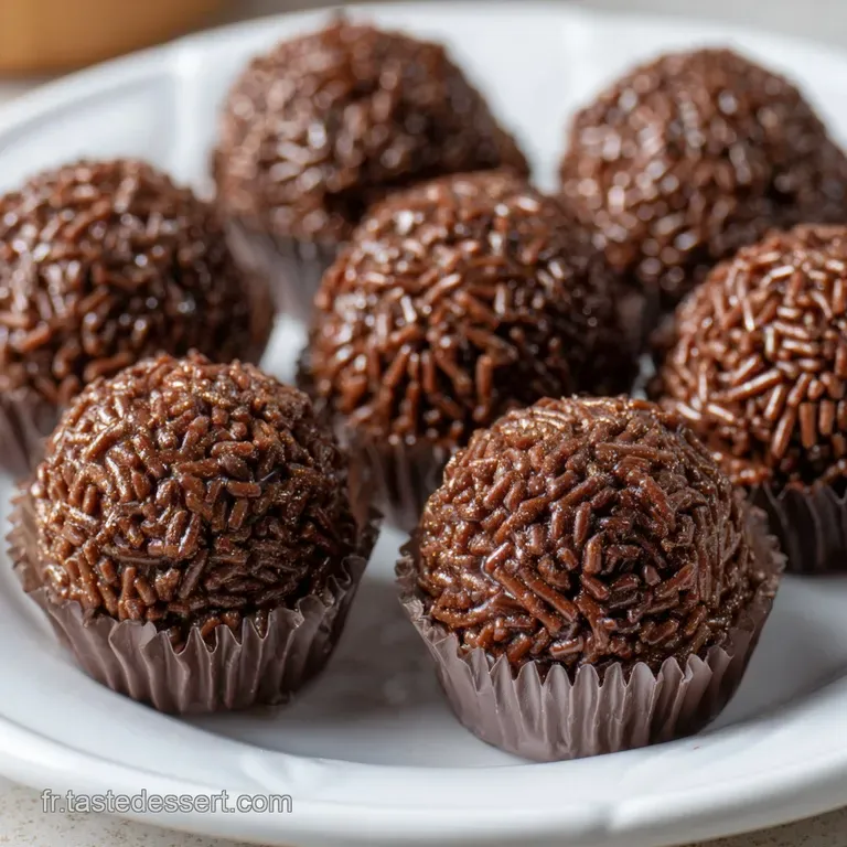 Brigadeiro Br&eacute;silien : La Recette Authentique Du Chef presentation