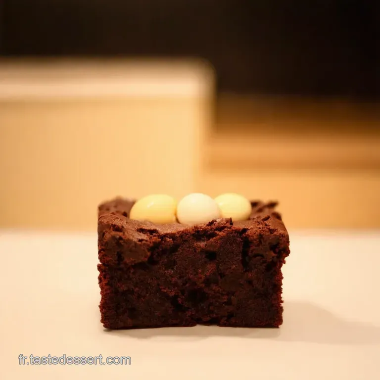 Brownie Intense Vegan Le Plaisir Sans Remords presentation