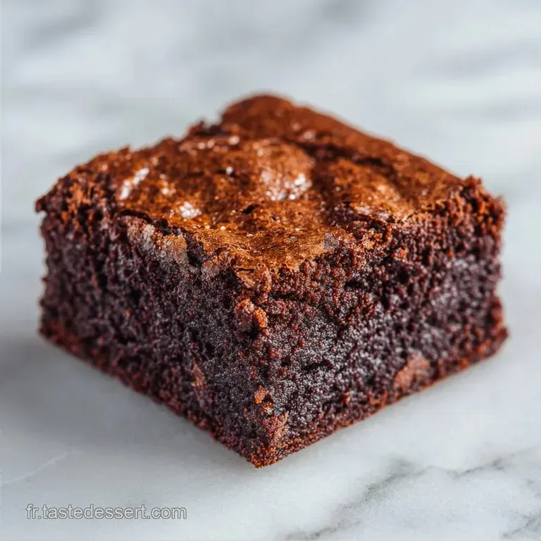 Brownies Moelleux: C&oelig;ur Fondant