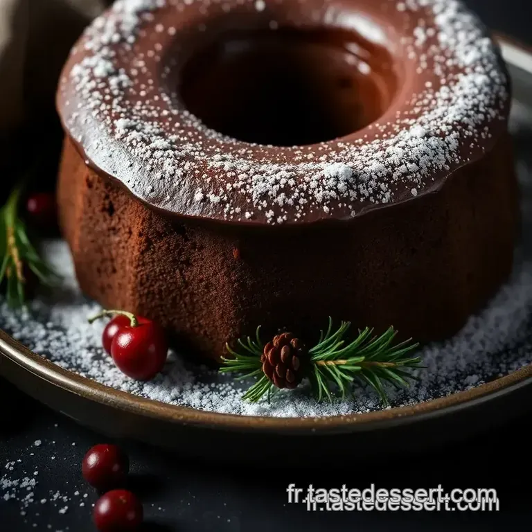 B&ucirc;che De No&euml;l Classique Au Chocolat presentation