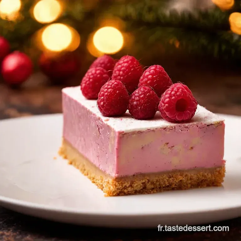 B&ucirc;che Framboise Nougat Perle De Sucre presentation