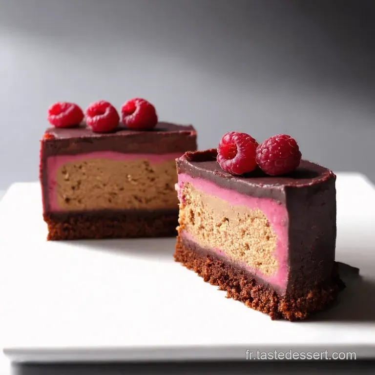 B&ucirc;che Glac&eacute;e V&eacute;g&eacute;tale Nougat Framboise Perle en Secret