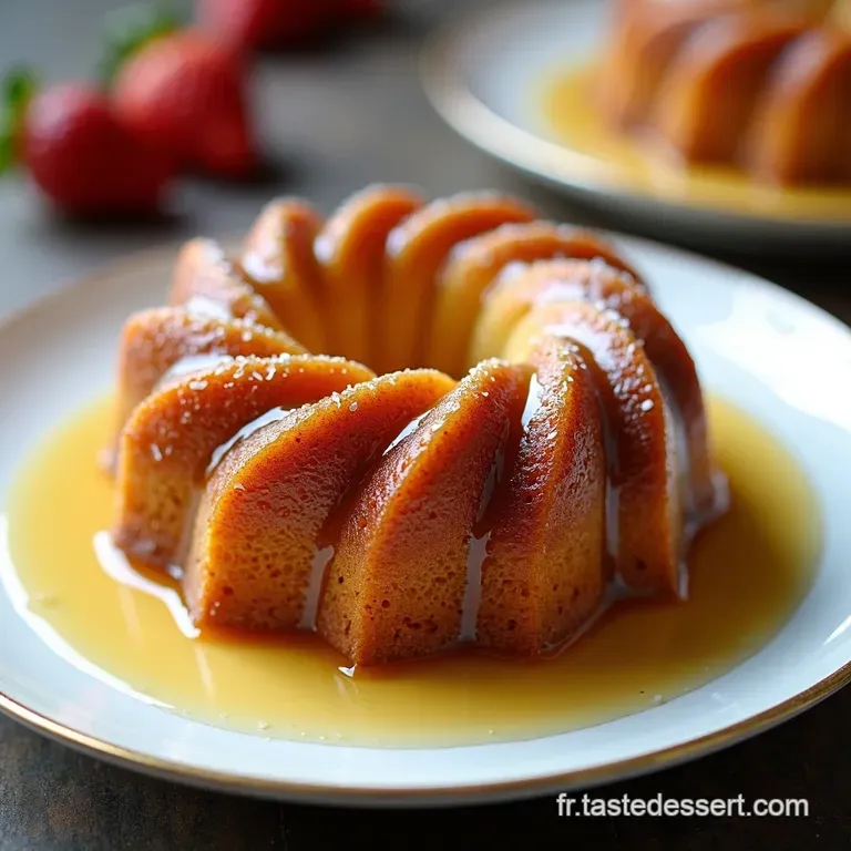 Bundt Cake Pain d&Eacute;pices Gla&ccedil;age Miel Noix