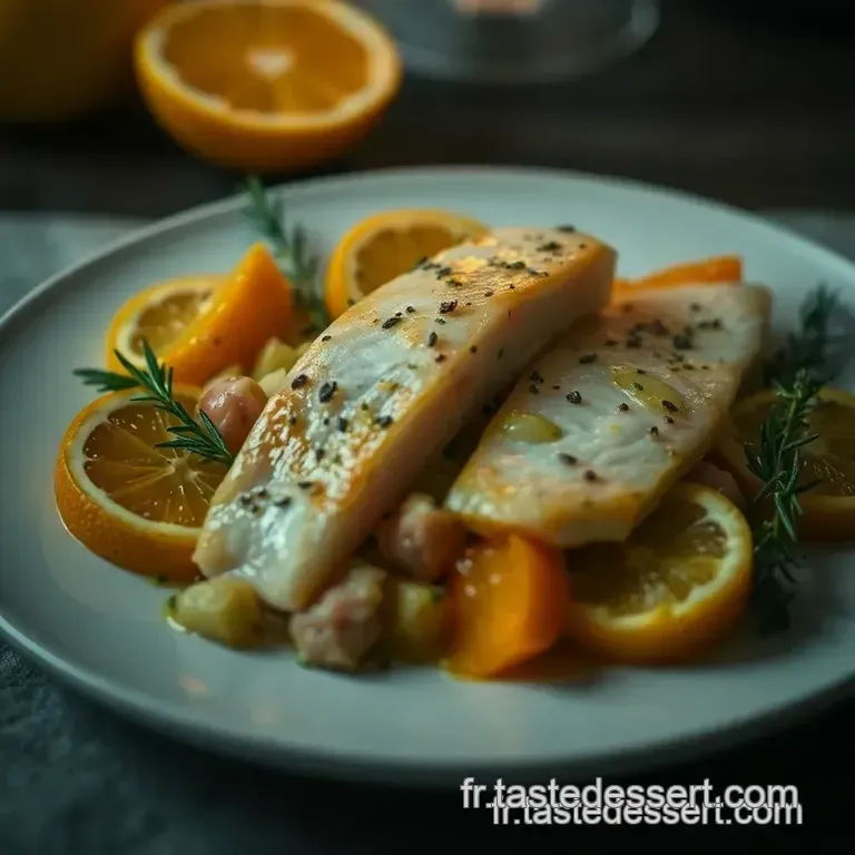 Cabillaud Aux Agrumes Et S&eacute;same presentation