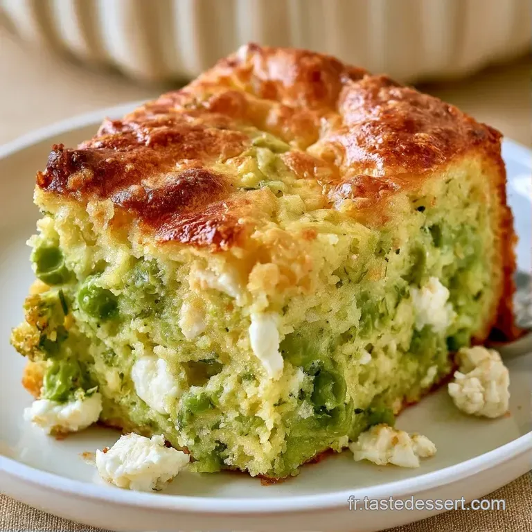 Fine tranche de cake moelleuse, aux nuances vert tendre et blanc, dress&eacute;e avec soin sur une assiette en porcelaine.