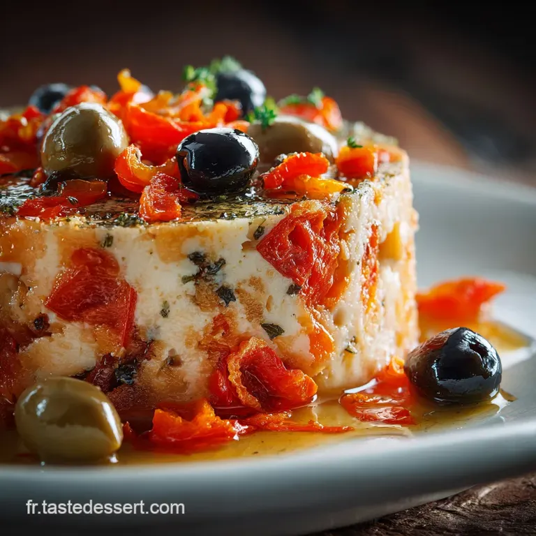 Cake sal&eacute; poivron olives feta Le classique M&eacute;diterran&eacute;en facile et rapide