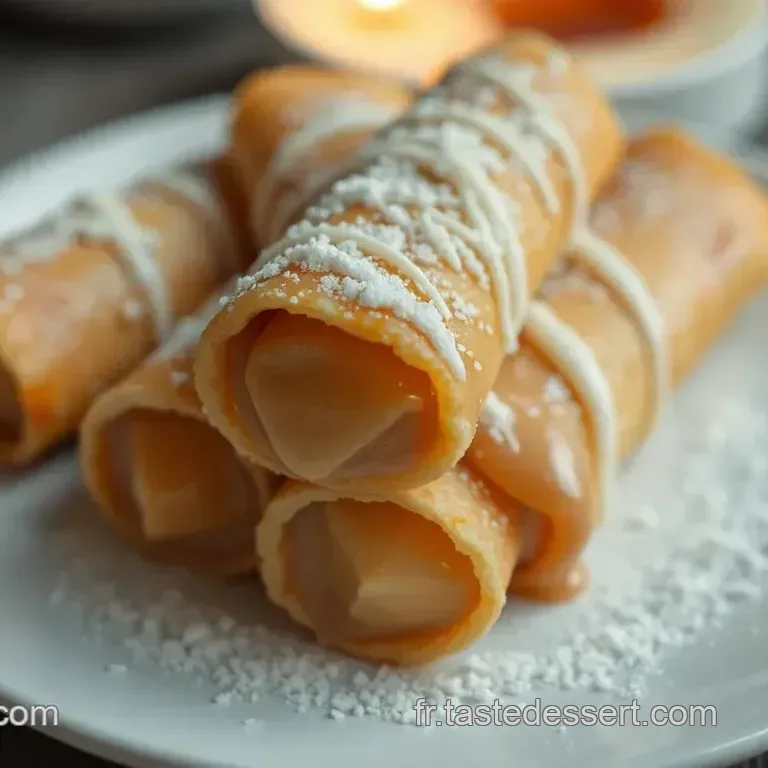 Cannoli au Dulce de Leche Cuits &agrave; l&rsquo;Air Fryer sans Huile
