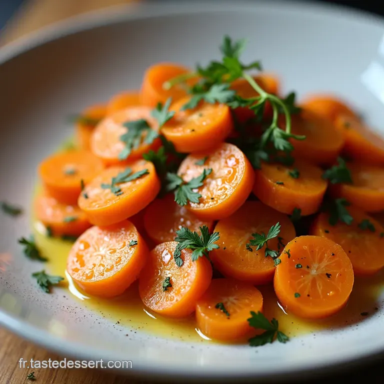 Carottes Confites de Mon Bistrot &Agrave; lAil Doux et au Thym