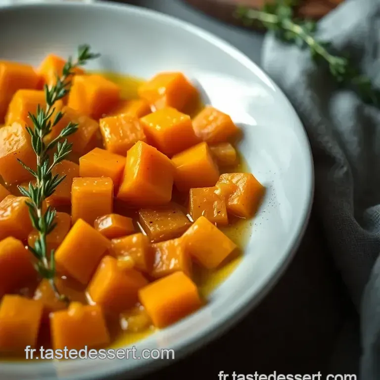 Carottes Cuites Au Miel Et Au Thym presentation