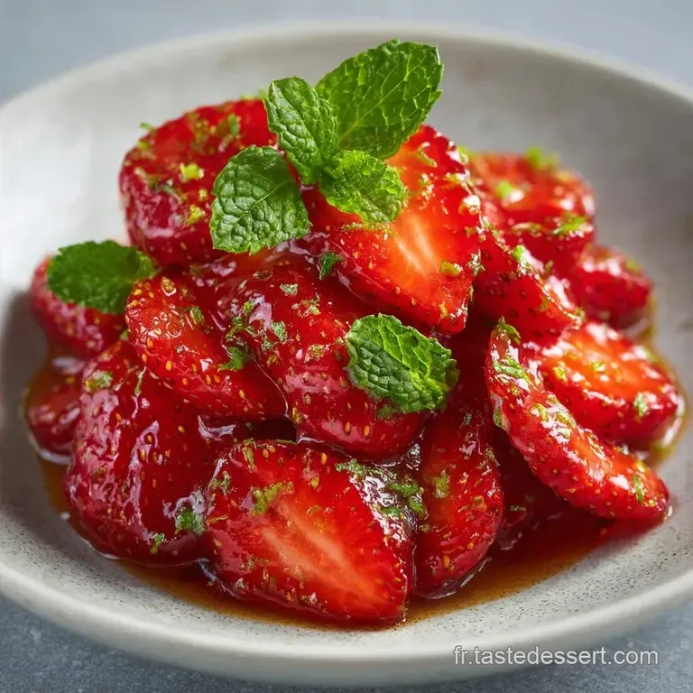 Carpaccio Fraise Gastronomique: Lime et &Eacute;rable