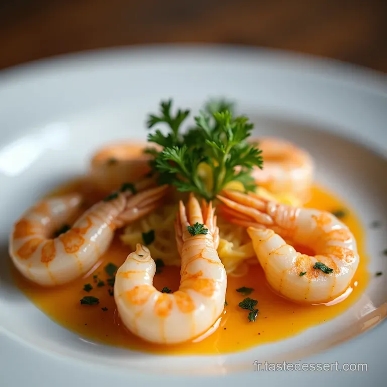 Cassolettes de SaintJacques et Crevettes &agrave; la Cr&egrave;me Parfum&eacute;e