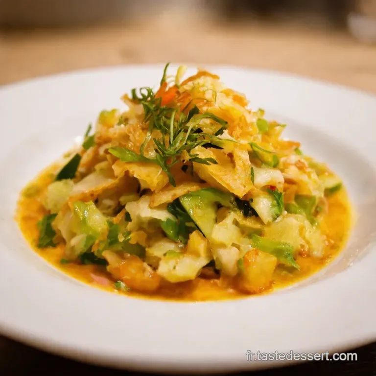 Ceviche V&eacute;g&eacute;tal Aux C&oelig;urs De Palmier Et Agrumes presentation