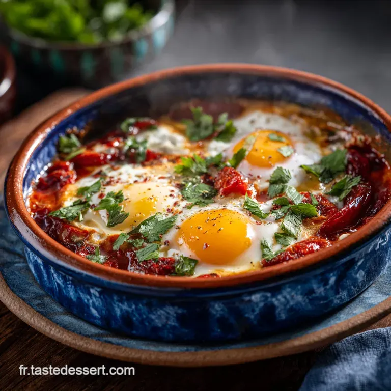 Chakchouka &Eacute;pic&eacute;e Le Rago&ucirc;t M&eacute;diterran&eacute;en Facile Aux &OElig;ufs Coulants presentation