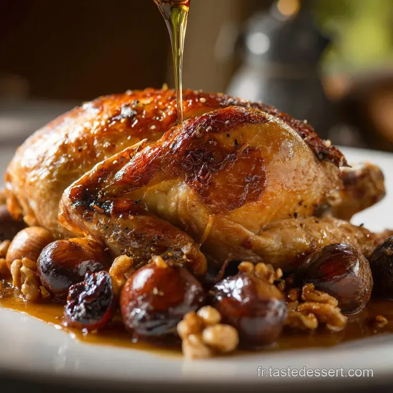 Recettes de No&euml;l : Chapon R&ocirc;ti &agrave; la Royale le Repas Inoubliable