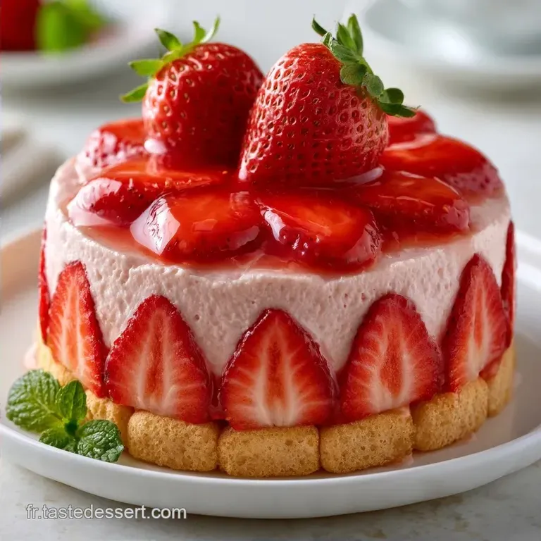 Charlotte Aux Fraises: Biscuits Cuill&egrave;re et Mascarpone