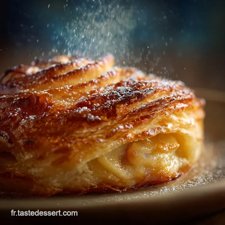 Chausson Aux Pommes Maison Croustillant Fondant C&oelig;ur De Vanille Bourbon presentation