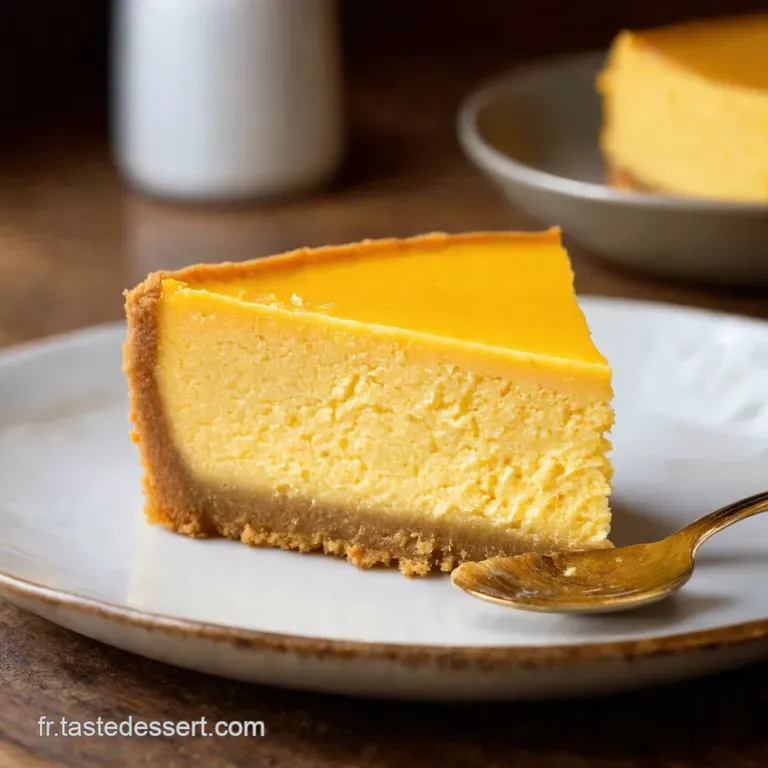 Cheesecake Exotique Passion Fruit Vegan Dream presentation