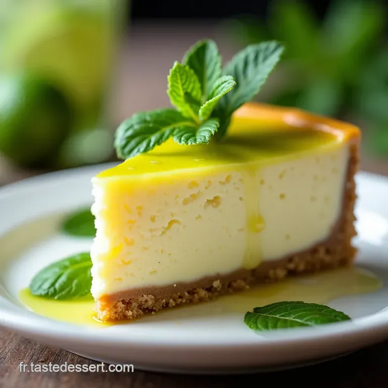 Cheesecake Glac&eacute; Zeste dHavana Fra&icirc;cheur Menthol&eacute;e et Citron Vert