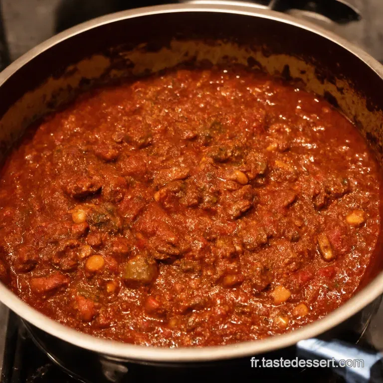 Chili Con Carne Le Texan Revisit&eacute; presentation