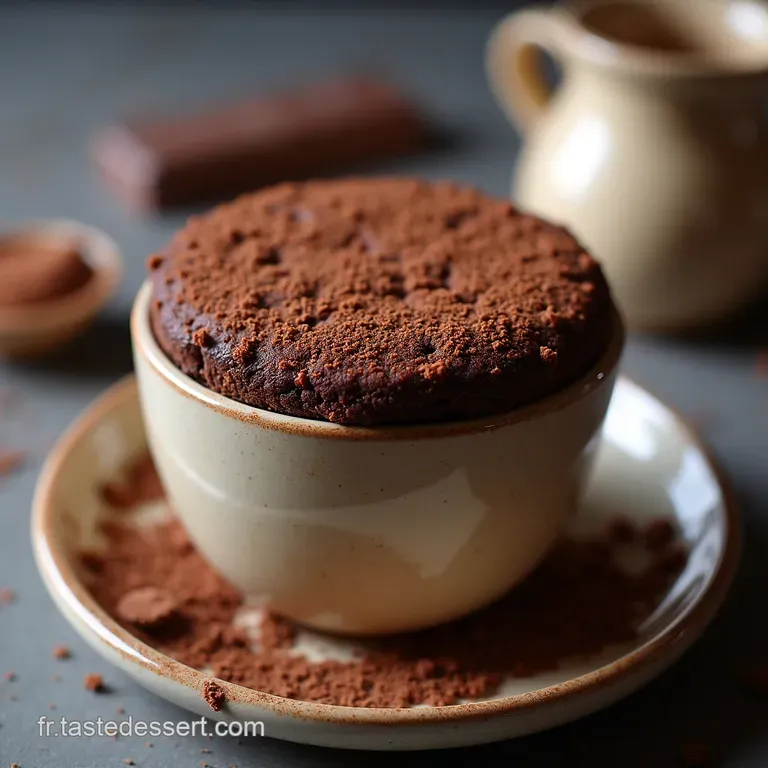 Le ChocoMinute Mug Cake Fondant au Chocolat Pr&ecirc;t en Moins de 5 Minutes Chrono