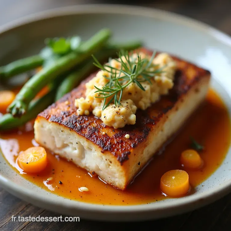 Choufleur R&ocirc;ti aux &Eacute;pices Orientales Cr&egrave;me de Noisettes et Grenade