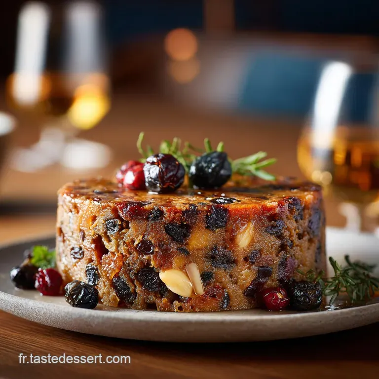 Christmas Cake Royal : Le V&eacute;ritable G&acirc;teau De No&euml;l Anglais Matur&eacute; presentation