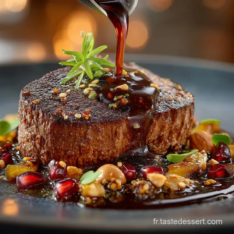 Le Civet Du Chasseur Chevreuil Sauce Grand Veneur Lessence De La For&ecirc;t presentation