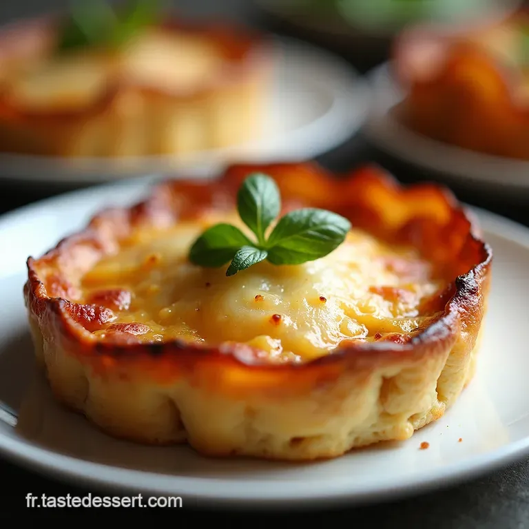 Clafoutis au Jambon et au Parmesan Un D&eacute;lice Fran&ccedil;ais