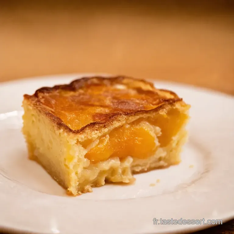 Clafoutis Aux Abricots Et &Agrave; Lamande presentation