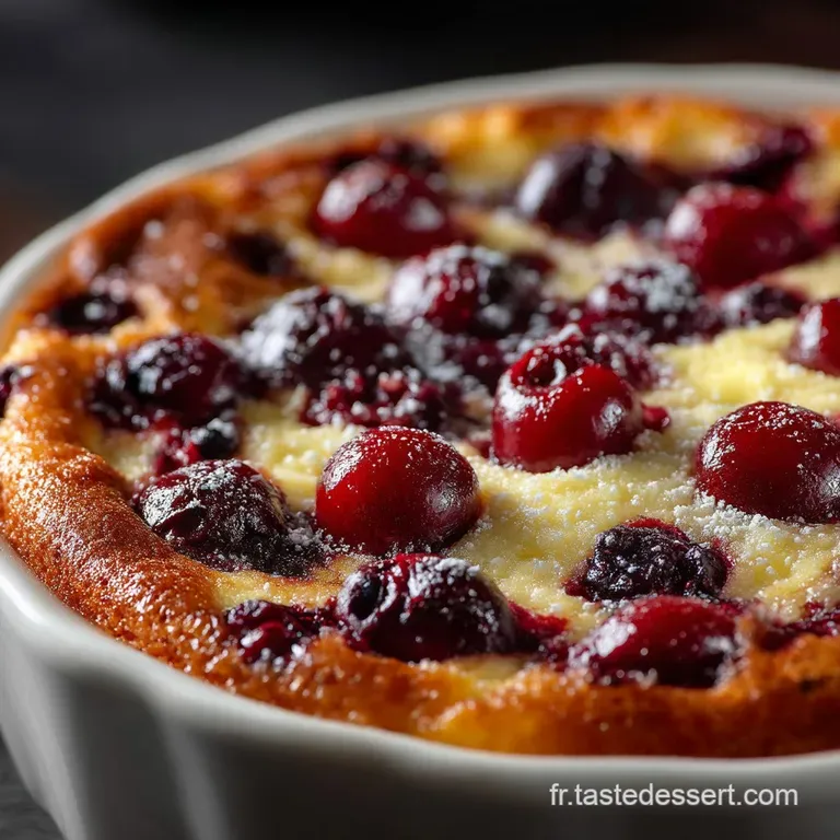 Le Classique Clafoutis aux Cerises Moelleux et Parfum&eacute; &agrave; la Vanille