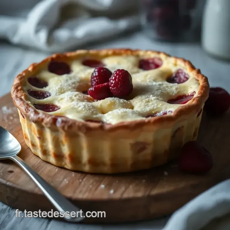 Clafoutis Aux Cerises Et &Agrave; La Vanille D h&eacute;l&egrave;ne Darroze presentation