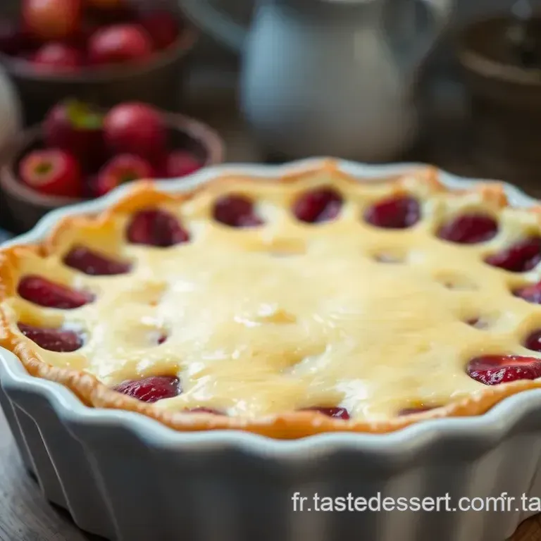 Clafoutis aux cerises et &agrave; la vanille d H&eacute;l&egrave;ne Darroze