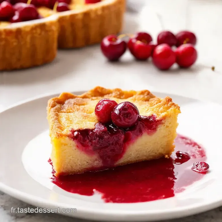 Clafoutis Aux Cerises L&eacute;l&eacute;gance Rustique presentation