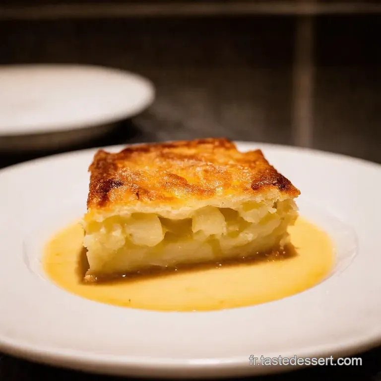 Clafoutis Aux Pommes a Rustic Apple Delight presentation