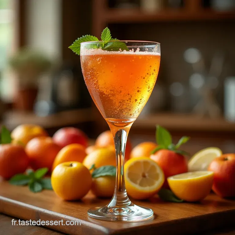 Prosecco Pimpant Le Cocktail Agrumes Cointreau Et Sa Touche De Romarin presentation