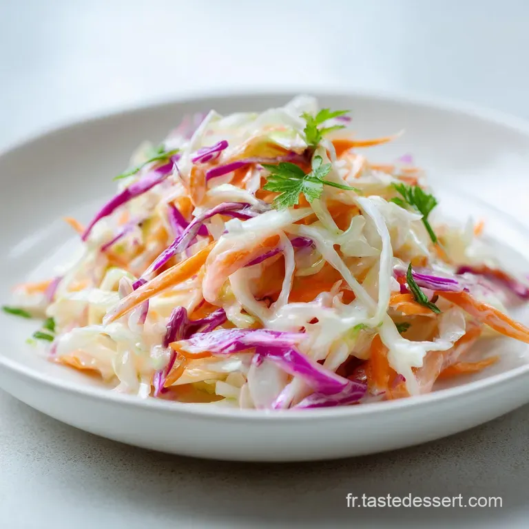 Salade Coleslaw Au Yaourt : Le Secret Du Chef presentation