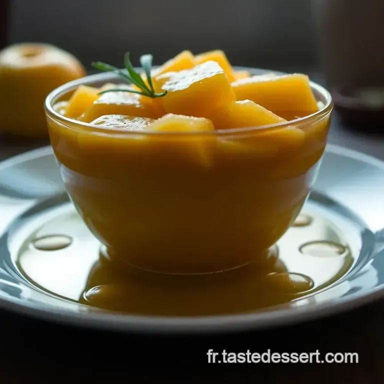 Compote De Pommes &Eacute;pic&eacute;e Sans Sucre Ajout&eacute; presentation