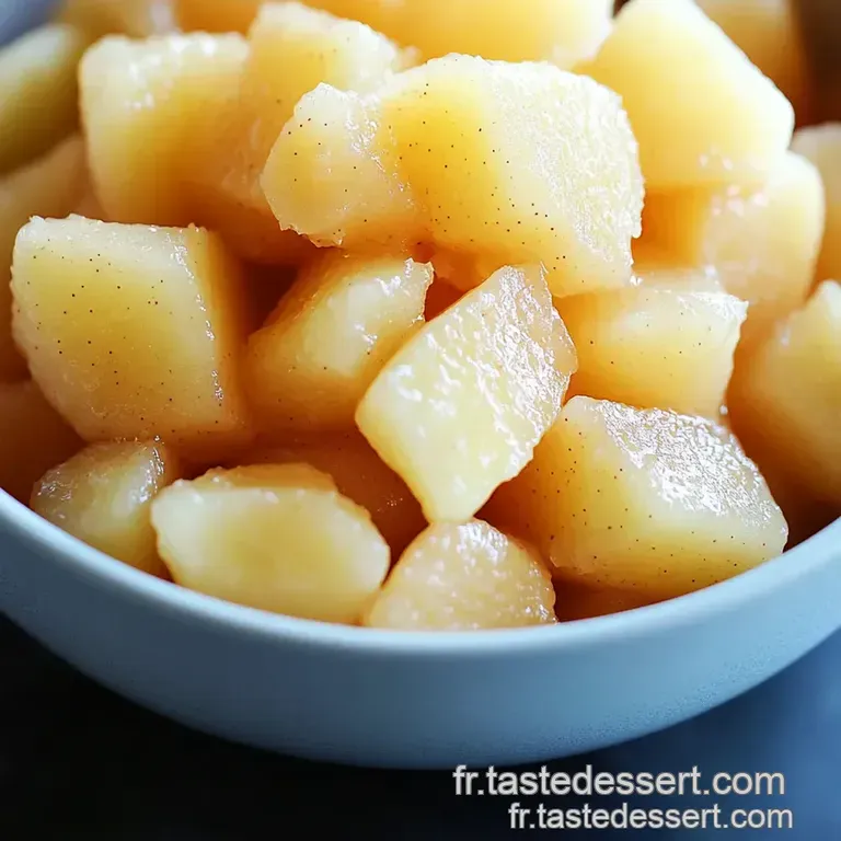 Compote De Pommes Naturelle: Un D&eacute;lice Sans Sucre Ajout&eacute; presentation