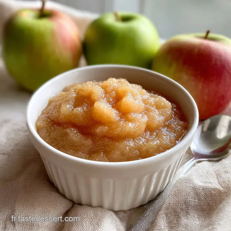 Compote de Pommes: Texture Velout&eacute;e &agrave; la Vanille