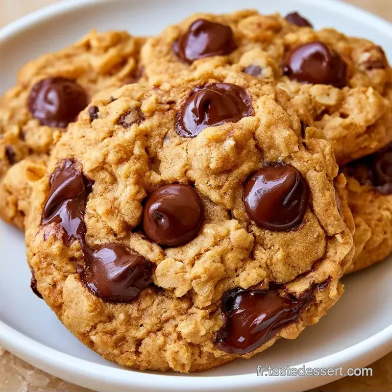 Cookies Banane Flocons Davoine au Chocolat