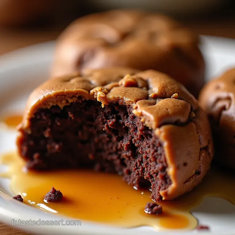 Cookies Noir Intense C&oelig;ur Tendre Caramel presentation