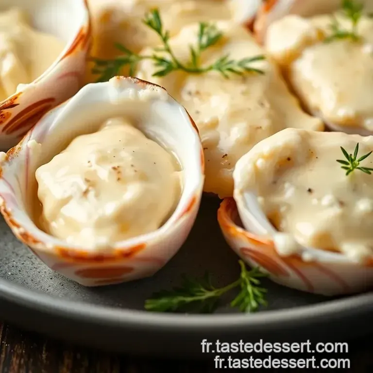 Coquilles Saint-Jacques Aux &Eacute;pinards Et Ricotta presentation