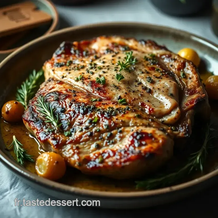 C&ocirc;te D agneau R&ocirc;tie Aux Herbes De Provence presentation