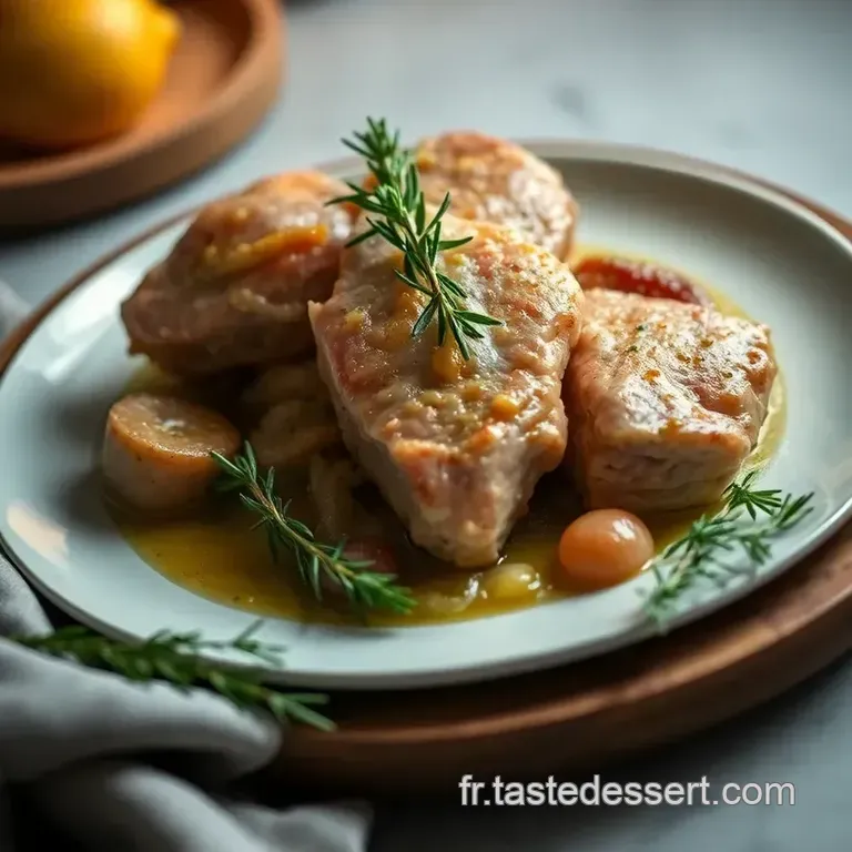Cotelette D&rsquo;agneau Parfum&eacute;e Au Romarin Et &Agrave; L&rsquo;ail presentation