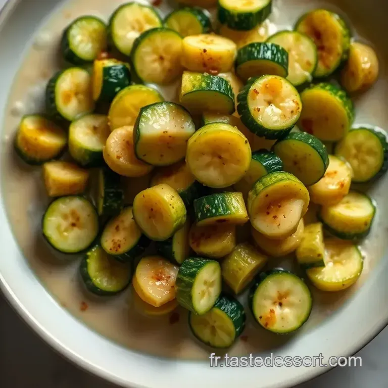 Courgettes Au Lait De Coco Et &Eacute;pices presentation