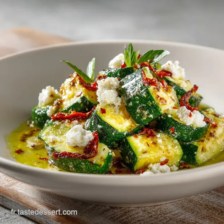Courgettes Piment&eacute;es &Agrave; La Cr&egrave;me De Feta Laccompagnement D&eacute;t&eacute; Parfait presentation